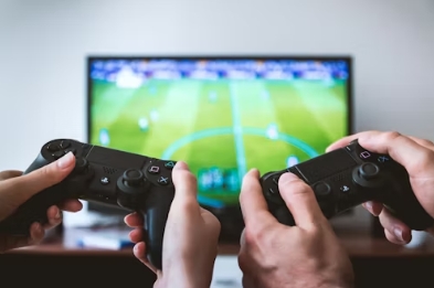 TV with sports panel