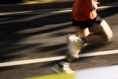 Person jogging